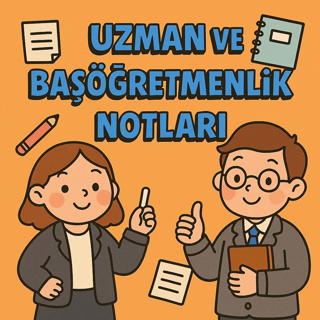UZMAN VE BAŞÖĞRETMEN NOTLARI