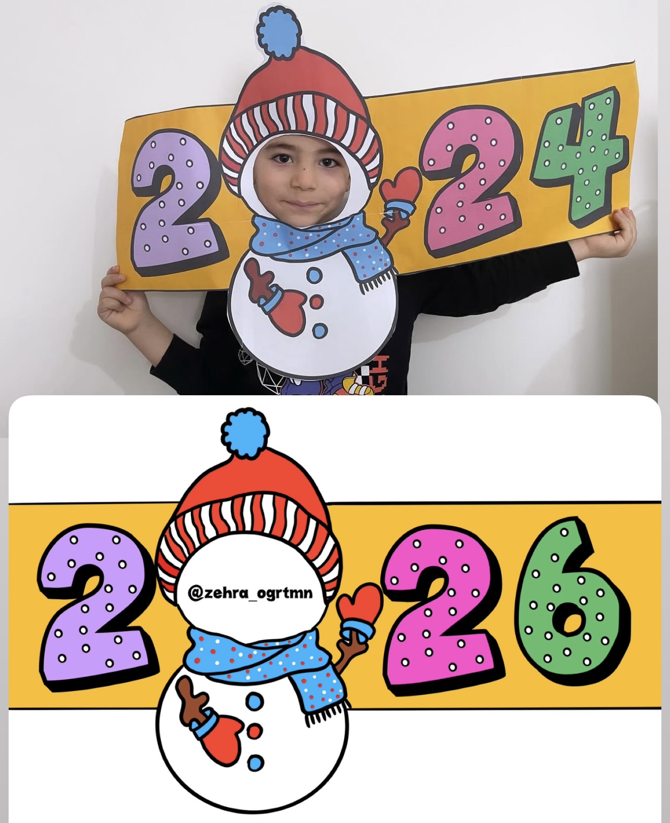 8 A4 2026 Hatıra Çerçevesi RENKLİ